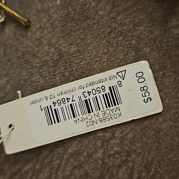 KENNETH COLE Navy Goldtone Rolo Link Baddie Necklace - Picture 6 of 7